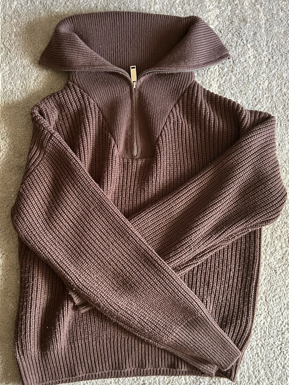 Ribbed Quarter-Zip Pullover Sweater - BENCH